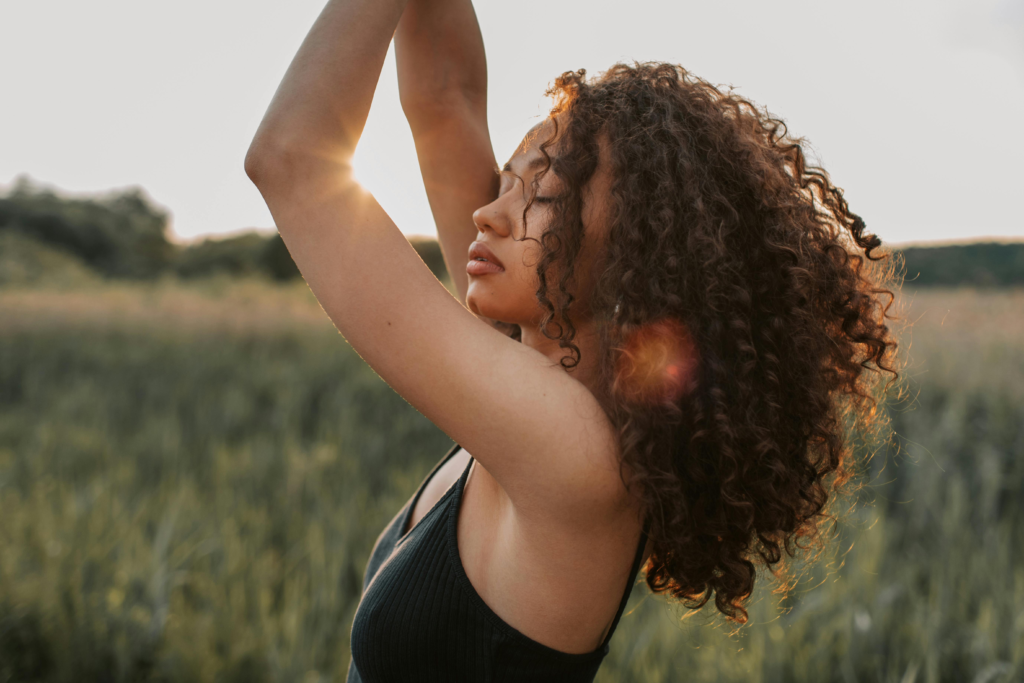 Photo Of Woman Putting Her Hands Up