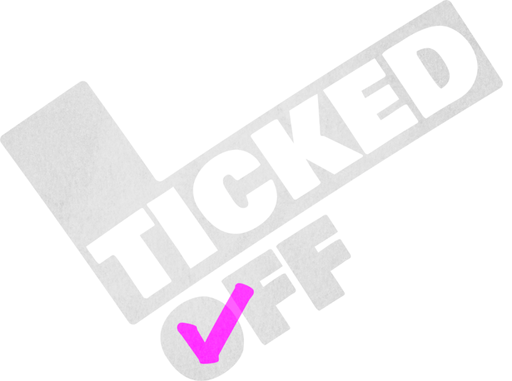 Ticked off talk logo