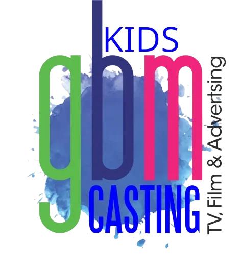The GBM kids casting wordmark logo