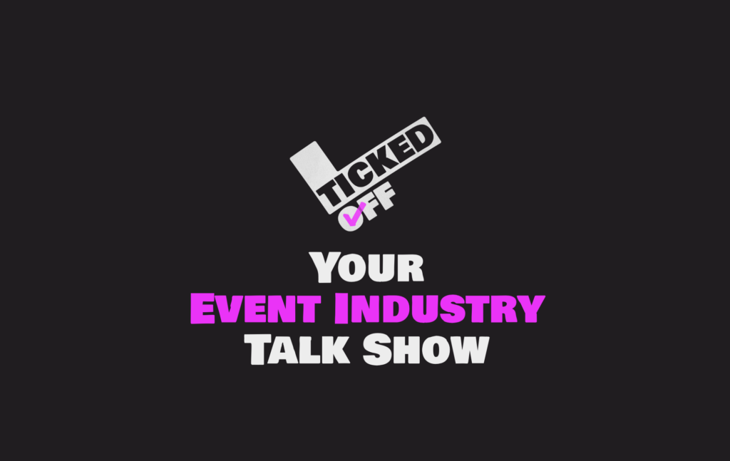 the ticked off talk logo on a black background