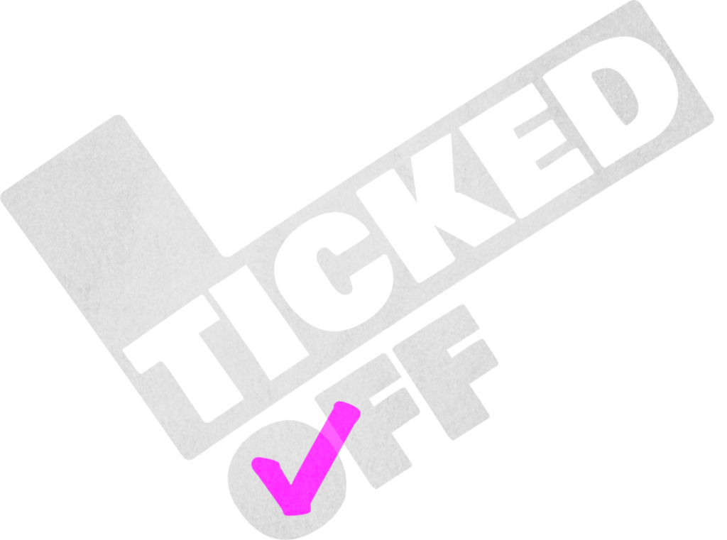 the ticked off talk logo