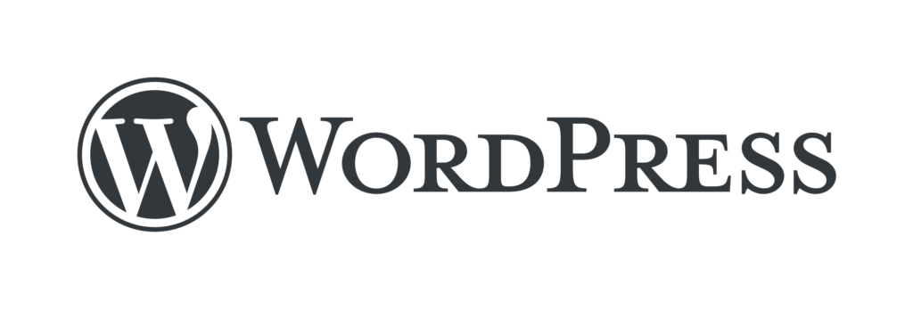 the wordpress logo and wordmark