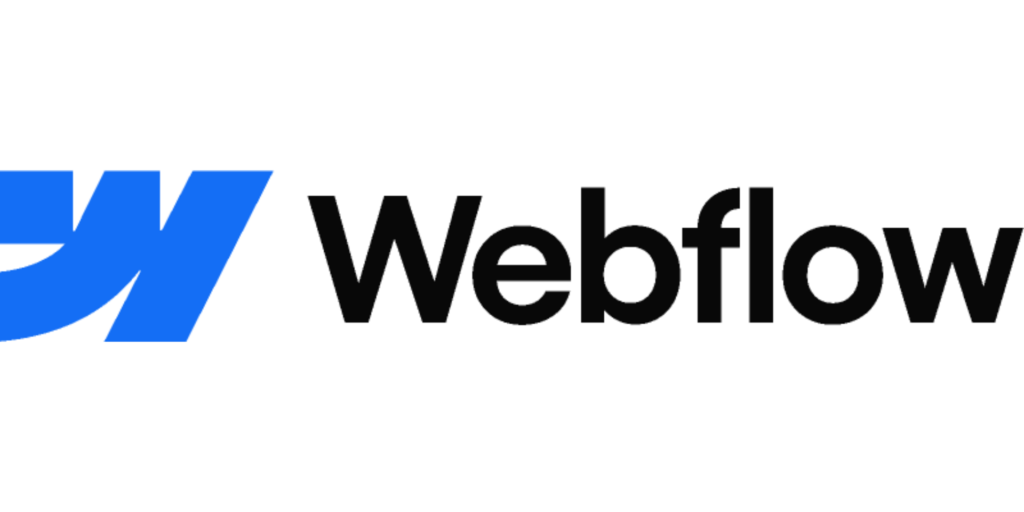 the webflow logo and wordmark