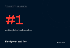 Family-run taxi firm: SEO case study results
